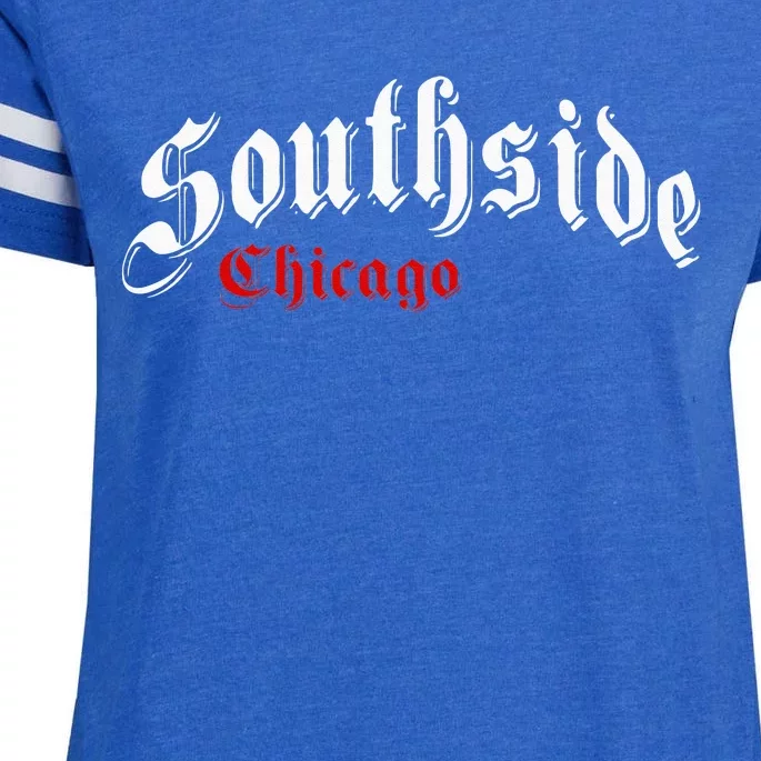 Southside Chicago Hometown Pride Classic Design Enza Ladies Jersey Football T-Shirt