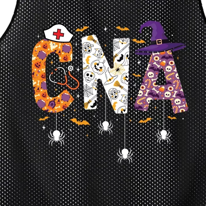 Spooky Cna Halloween Theme Mesh Reversible Basketball Jersey Tank