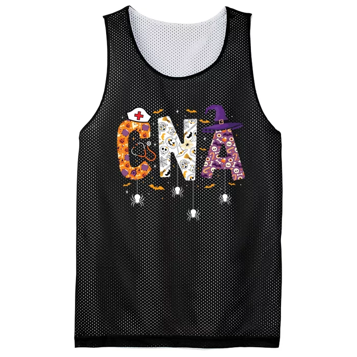 Spooky Cna Halloween Theme Mesh Reversible Basketball Jersey Tank