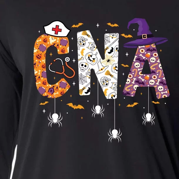 Spooky Cna Halloween Theme Cooling Performance Long Sleeve Crew