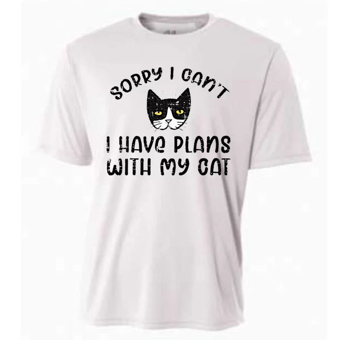 Sorry Cant Have Plans With Cat Cooling Performance Crew T-Shirt