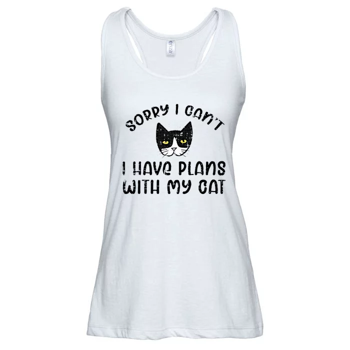 Sorry Cant Have Plans With Cat Ladies Essential Flowy Tank