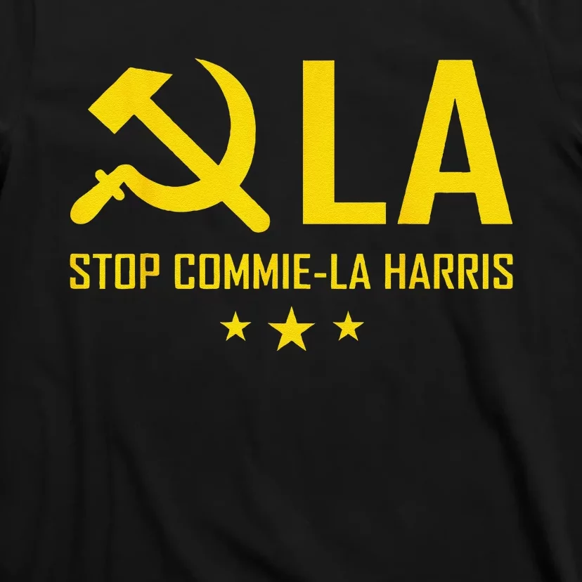 Stop Commiela Harris Stop Kamala Trump 2024 Commie La. T-Shirt