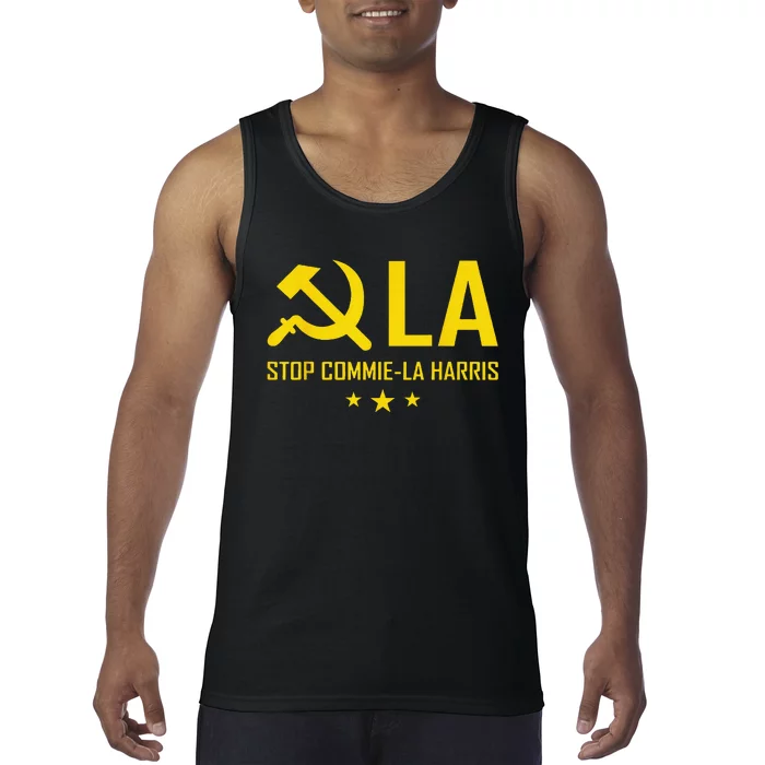 Stop Commiela Harris Stop Kamala Trump 2024 Commie La. Tank Top