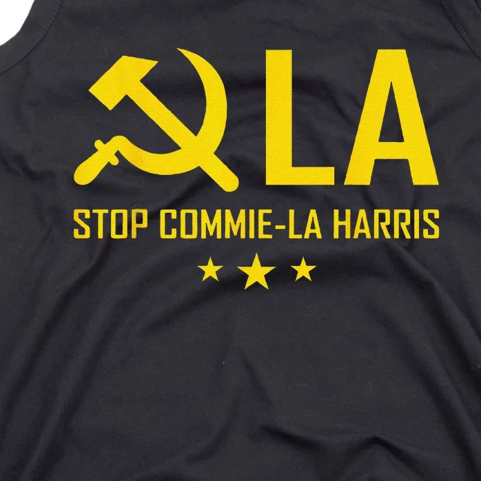 Stop Commiela Harris Stop Kamala Trump 2024 Commie La. Tank Top