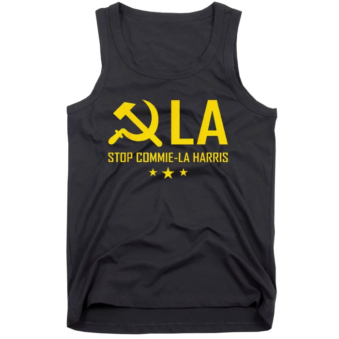 Stop Commiela Harris Stop Kamala Trump 2024 Commie La. Tank Top