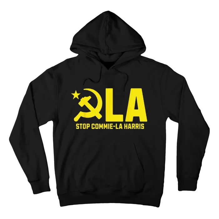 Stop Commiela Harris Kamala Communism Trump Supporter 2024 Hoodie