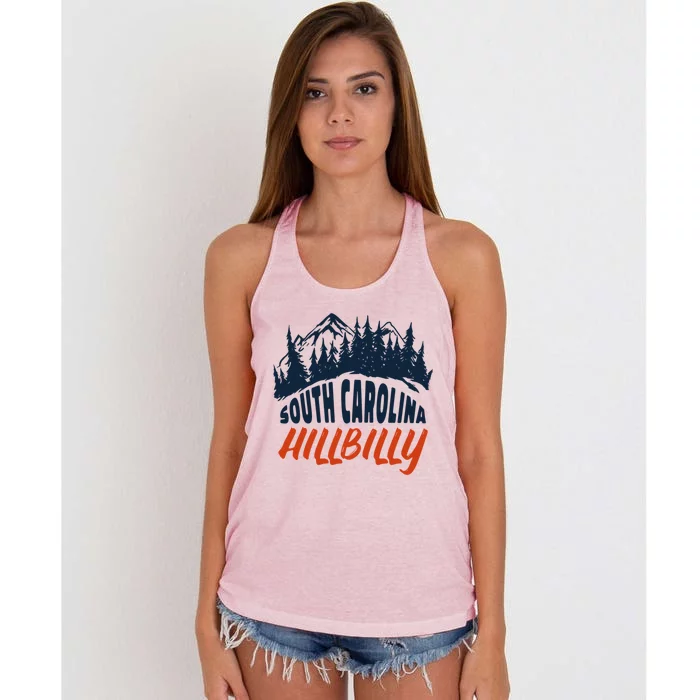 South Carolina Hillbilly Gift Women's Knotted Racerback Tank