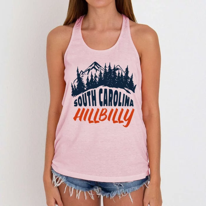 South Carolina Hillbilly Gift Women's Knotted Racerback Tank