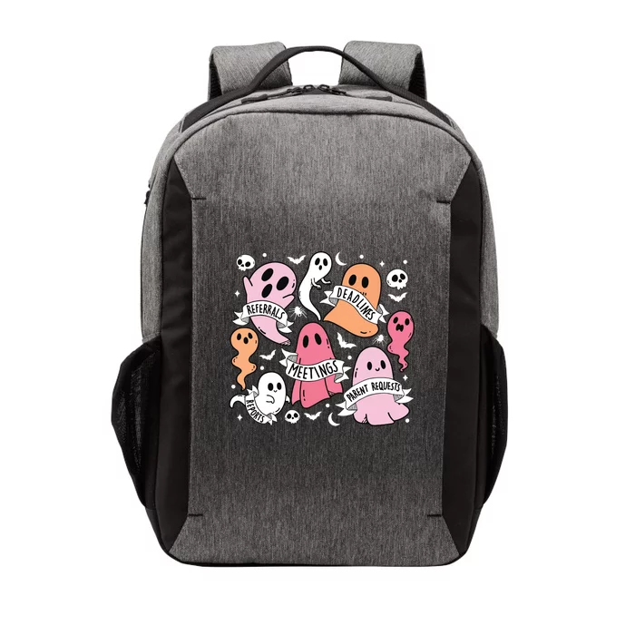 School Counselor Halloween Social Worker Ghost Psychologist Vector Backpack