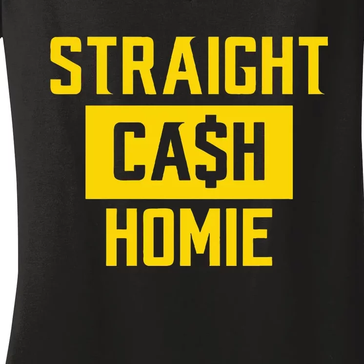 Straight Cash Homie Minnesota Football Fan Women's V-Neck T-Shirt