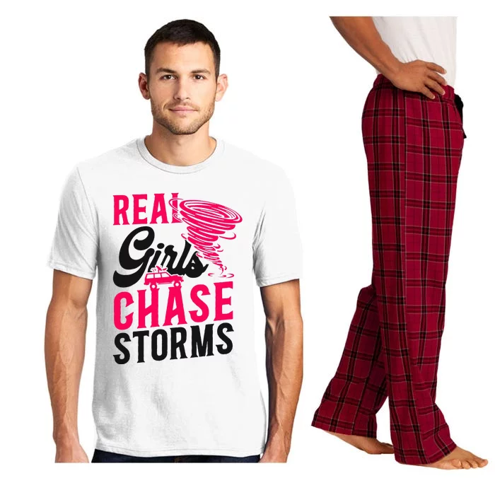 Storm Chaser Hurricane Meteorology Tornado Girl Real Pajama Set