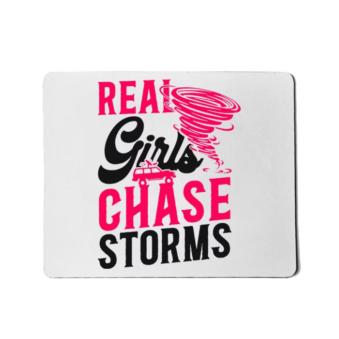 Storm Chaser Hurricane Meteorology Tornado Girl Real Mousepad