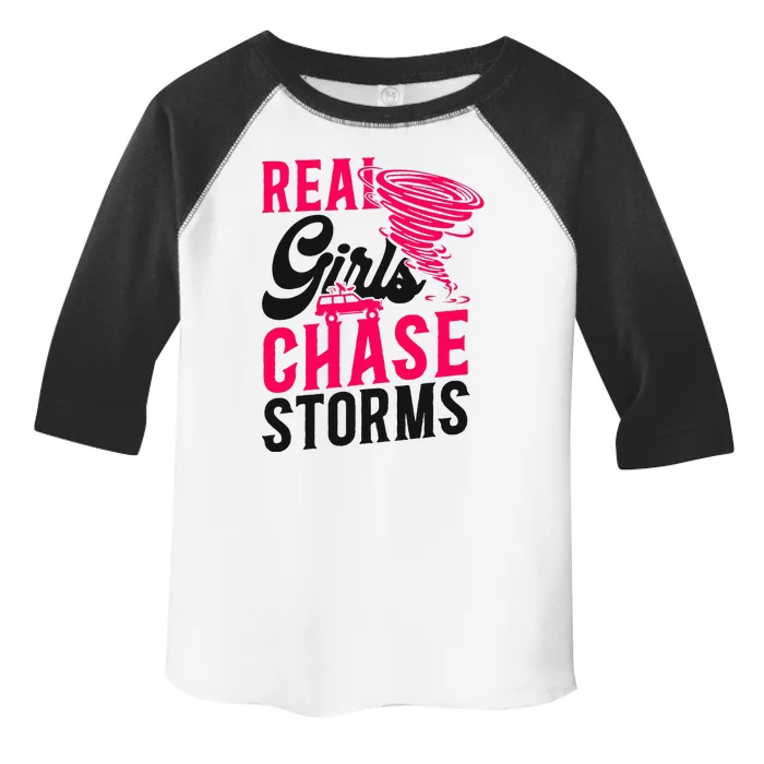 Storm Chaser Hurricane Meteorology Tornado Girl Real Toddler Fine Jersey T-Shirt