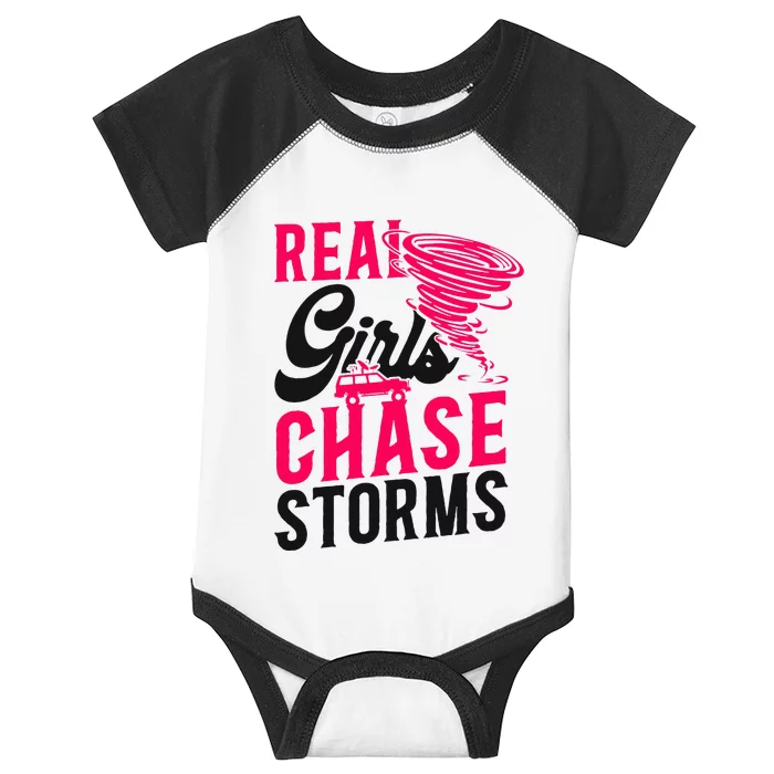 Storm Chaser Hurricane Meteorology Tornado Girl Real Infant Baby Jersey Bodysuit