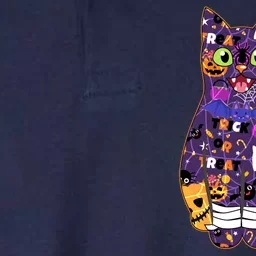 Spooky Cute Halloween Pattern Kitty Cat Softstyle Adult Sport Polo