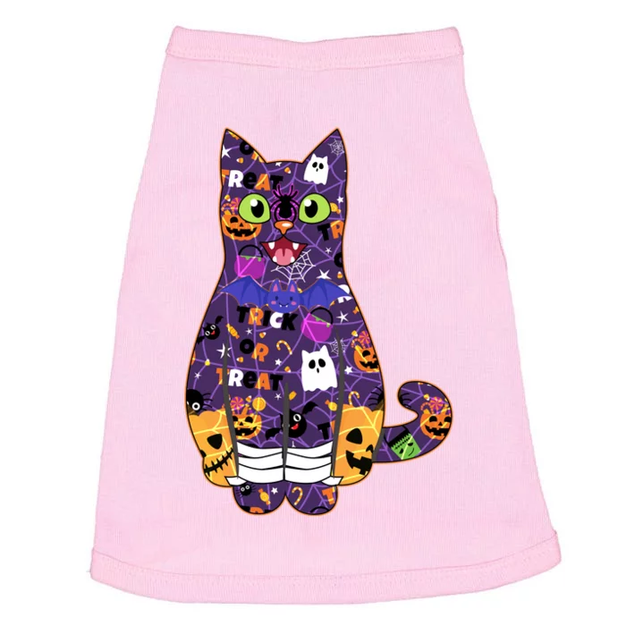 Spooky Cute Halloween Pattern Kitty Cat Doggie Tank