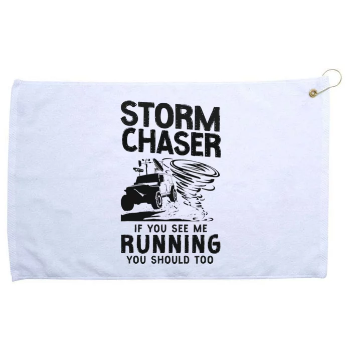 Storm Chaser Hurricane Meteorology Tornado Storm Chaser If Grommeted Golf Towel