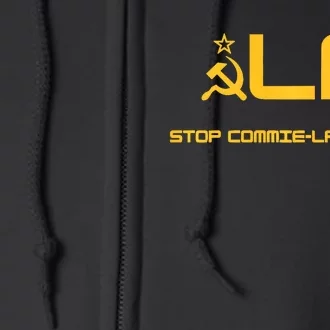 Stop Commiela Harris Stop Kamala Trump 2024 Full Zip Hoodie