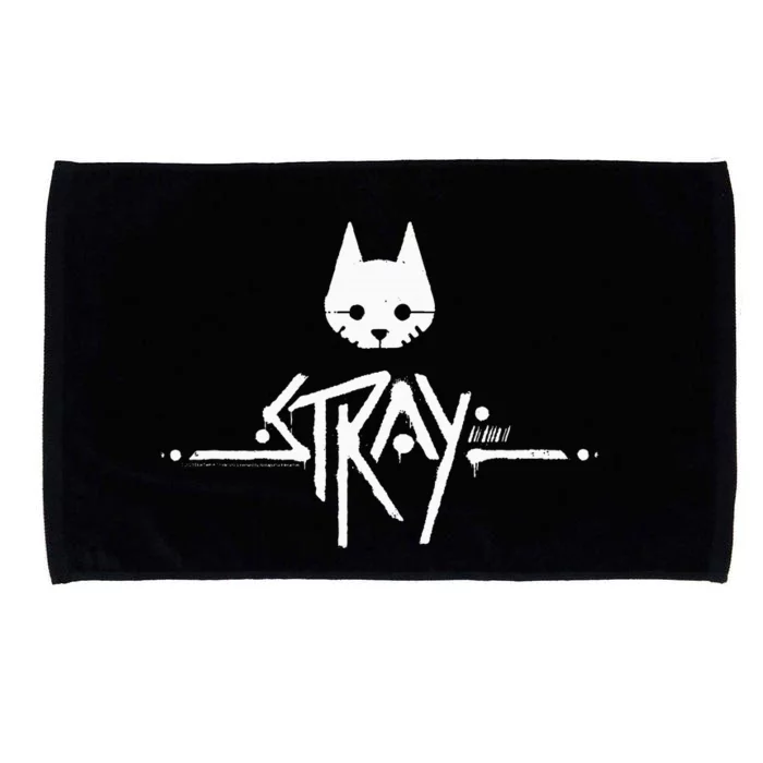 Stray Cat Head And Logo Microfiber Hand Towel