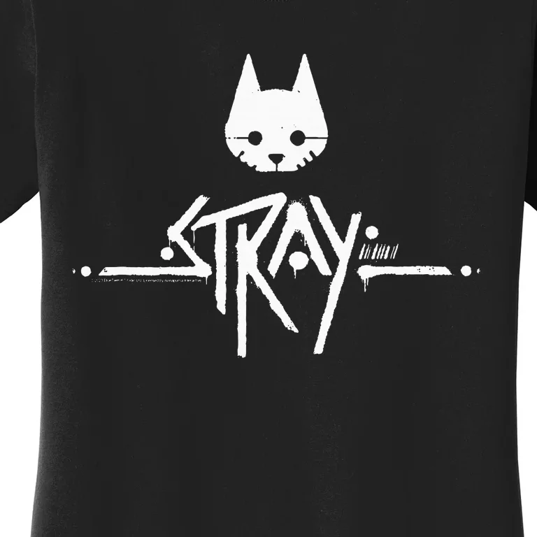 Stray Cat Head And Logo Women's T-Shirt