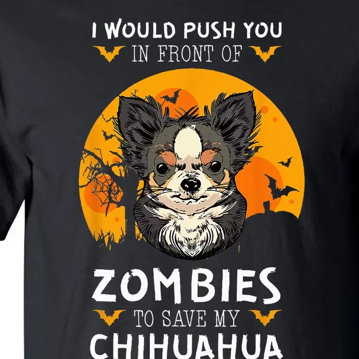 Spooky Chihuahua Halloween Zombie Pet Costume Tall T-Shirt