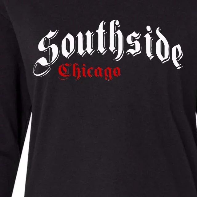 Southside Chicago Hometown Pride Classic Design Womens Cotton Relaxed Long Sleeve T-Shirt