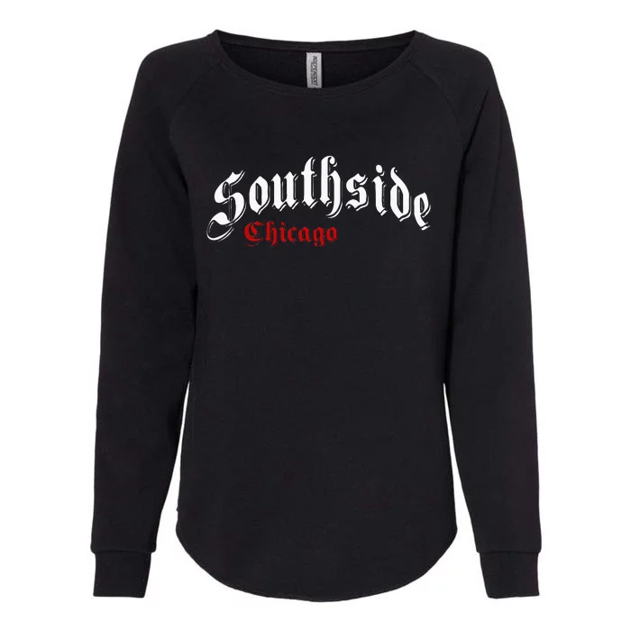 Southside Chicago Hometown Pride Classic Design Womens California Wash Sweatshirt