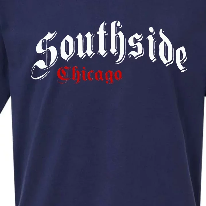 Southside Chicago Hometown Pride Classic Design Sueded Cloud Jersey T-Shirt