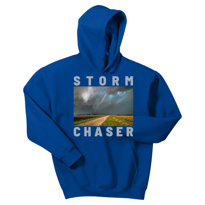 Storm Chaser Hurricane Tornado Picture Weather Meteorologist Kids Hoodie