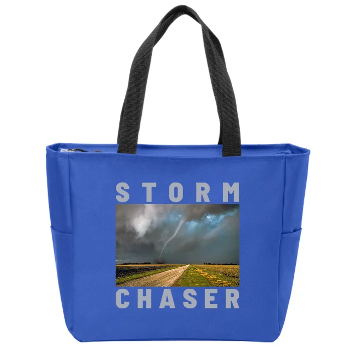 Storm Chaser Hurricane Tornado Picture Weather Meteorologist Zip Tote Bag