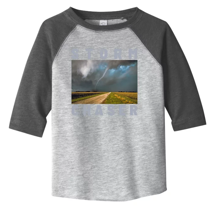 Storm Chaser Hurricane Tornado Picture Weather Meteorologist Toddler Fine Jersey T-Shirt