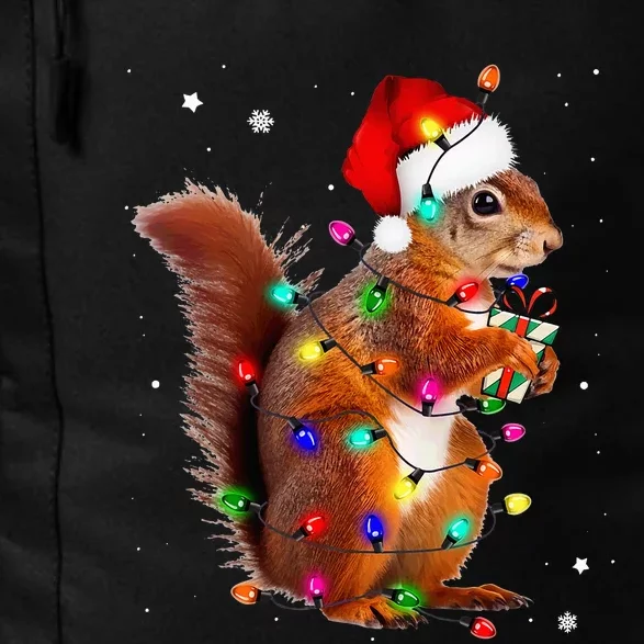 Squirrel Christmas Hat Santa Pajama Squirrels Lover Xmas Daily Commute Backpack