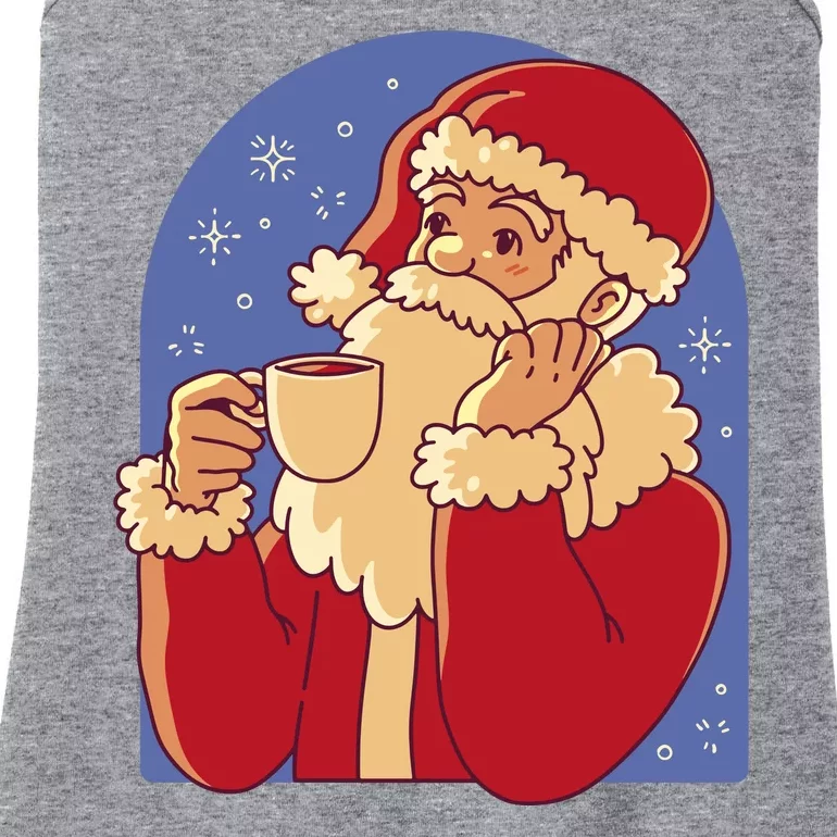 Santa Claus Hot Coco Christmas Holiday Ladies Essential Tank