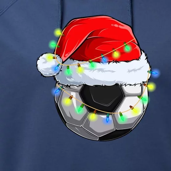 Soccer Christmas Holiday Gift Performance Fleece Hoodie