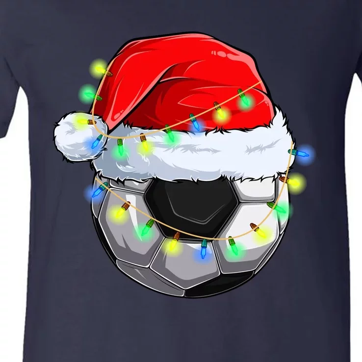 Soccer Christmas Holiday Gift V-Neck T-Shirt