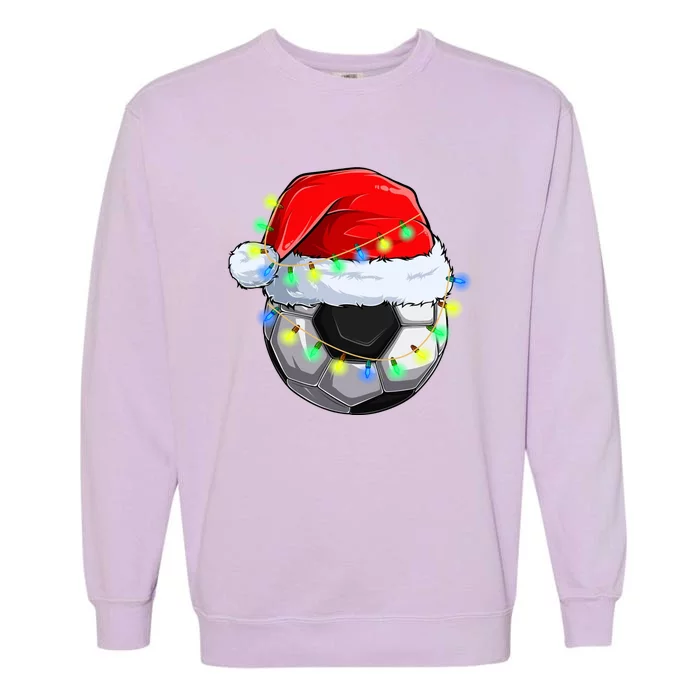 Soccer Christmas Holiday Gift Garment-Dyed Sweatshirt