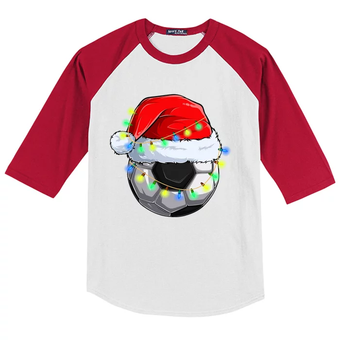 Soccer Christmas Holiday Gift Kids Colorblock Raglan Jersey