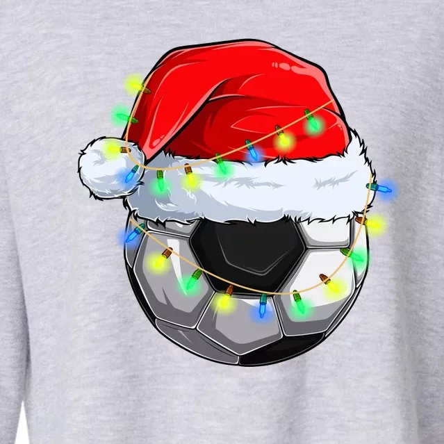 Soccer Christmas Holiday Gift Cropped Pullover Crew