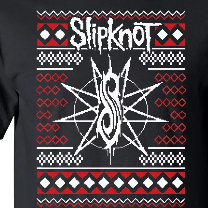 Slipknot Christmas Holiday Ugly XMas Sweater by Rock Off Tall T-Shirt