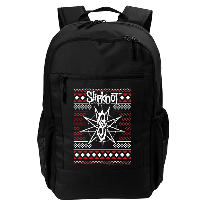 Slipknot Christmas Holiday Ugly XMas Sweater by Rock Off Daily Commute Backpack