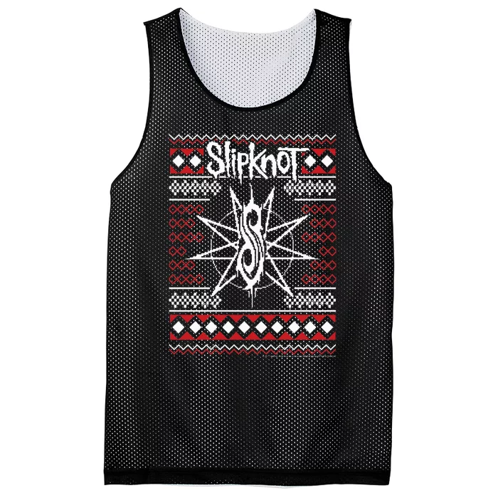 Slipknot Christmas Holiday Ugly XMas Sweater by Rock Off Mesh Reversible Basketball Jersey Tank