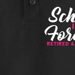 School Is Out Forever Retired Dry Zone Grid Performance Polo