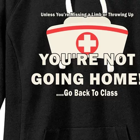 School Nurse Go Back To Class Women's Fleece Hoodie