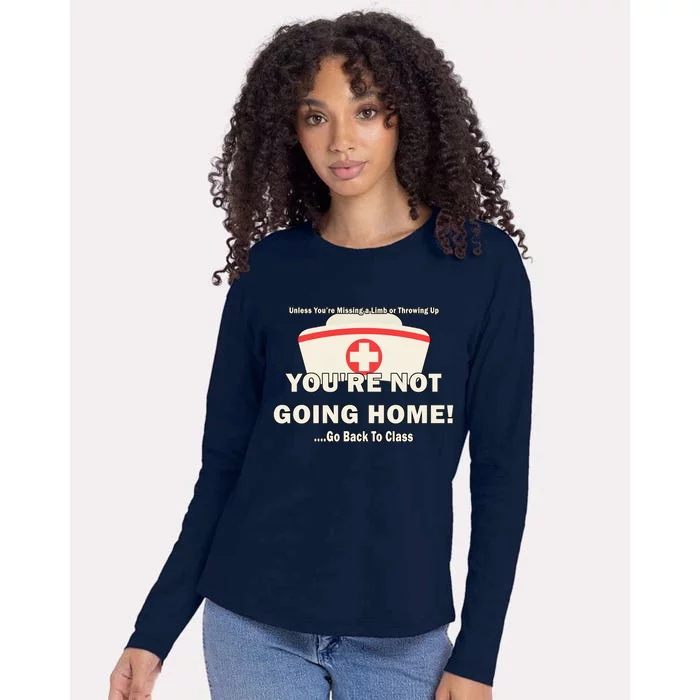 School Nurse Go Back To Class Womens Cotton Relaxed Long Sleeve T-Shirt