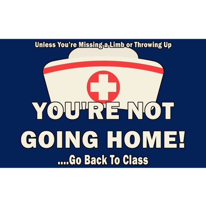 School Nurse Go Back To Class Bumper Sticker