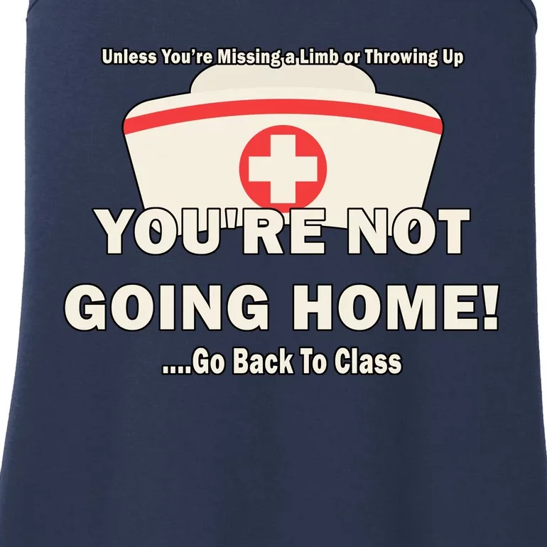 School Nurse Go Back To Class Ladies Essential Tank