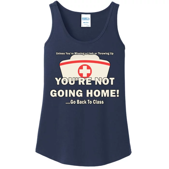 School Nurse Go Back To Class Ladies Essential Tank