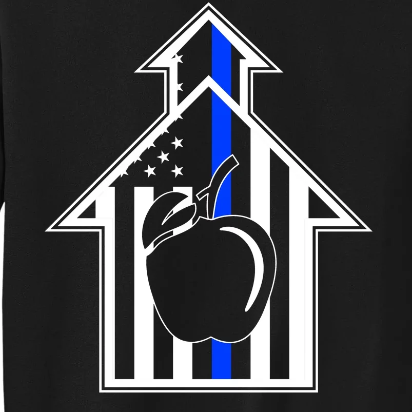 School Police Blue Thin Line Sweatshirt