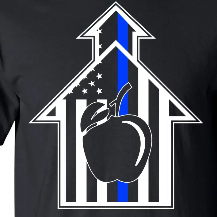 School Police Blue Thin Line Tall T-Shirt